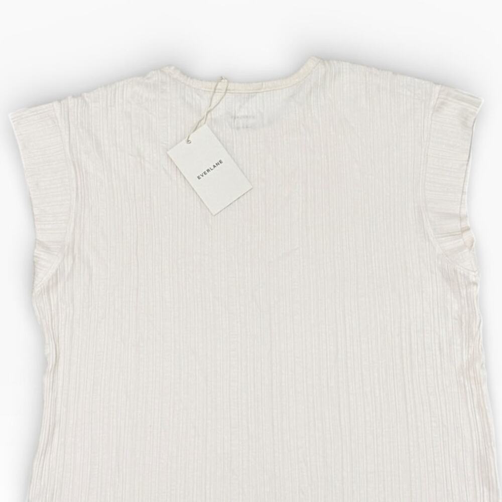 Everlane The Rib Muscle Tee in Bone size Small NWT - Picture 5 of 7